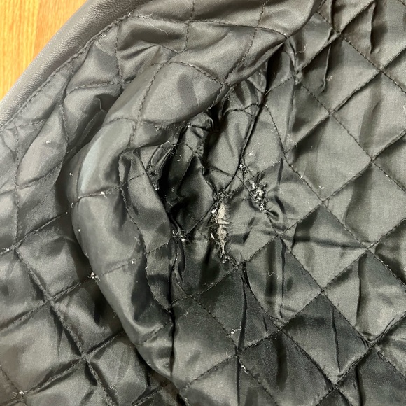 Michael Kors black Moto Lambs Leather Jacket XS - Picture 11 of 13